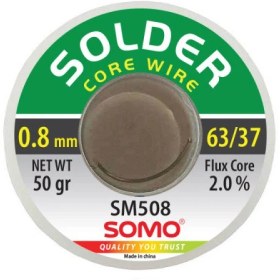 تصویر سیم لحیم سومو 0.8 میلیمتر 50 گرم مدل SOMO SM508 solder wire