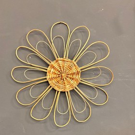 تصویر دیوارکوب حصیری میخک 