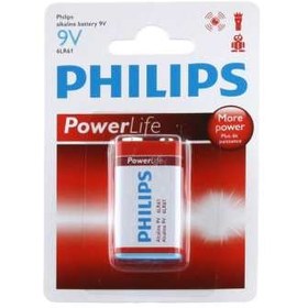 تصویر باتری کتابی فیلیپس Power Alkaline 9V 