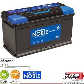 تصویر باتری سیلد (اتمی) 12 ولت 90 آمپر نوبل NOBLE M11 9001- 90AH BATTERY