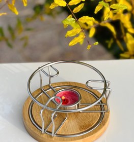 تصویر وارمر پایه چوبی 