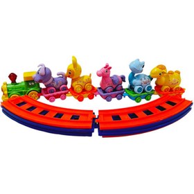 تصویر قطار موزیکال پارس چراغدار حیوانات 