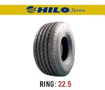 تصویر لاستیک خودرو هیلو مدل 100 (گل جلو پهن) سایز 315/80r22.5 