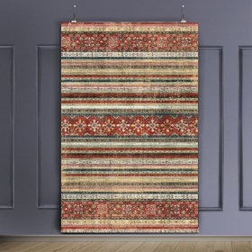 تصویر فرش چاپی طرح گلیم کد U241 