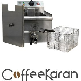 تصویر سرخ کن تک مخزن شیر تخلیه دار برقی ABA مدل 10 لیتری 