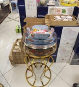 تصویر سه تابه بیضی پیرکس Pyrex