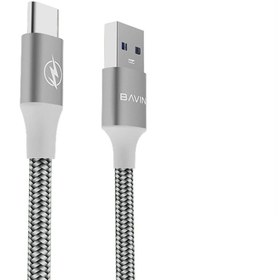 تصویر کابل شارژ سریع تایپ‌سریع باوین Bavin Usb cable Type-C 2.4A CB201 