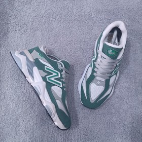 تصویر کتونی نیو بالانس 9060 مردانه طوسی سبز Cotton_Newbalance_9060