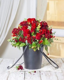 تصویر دسته گل کوچک ولنتاین 