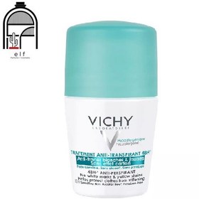 تصویر مام رول ضد تعریق و ضد لک 48ساعته ویشی Vichy Anti-Transpirant Anti-Traces Roll-on Deodorant 50 ml 