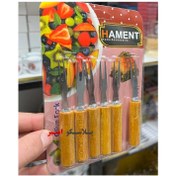تصویر چنگال خرما و زیتون خوری دسته چوبی همنت HAMENT بسته 6 عددی 