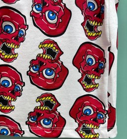 تصویر شورتک نخ پنبه اسکلت 