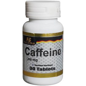 تصویر قرص کافئین فول استار 200 میلی گرم (30 عددی) 