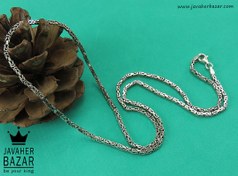 تصویر زنجیر نقره کرال ۶۰ سانتی عیار ۹۲۵ 
