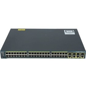 تصویر سوئیچ سیسکو مدل WS-C2960-48TC-L استوک Cisco WS-C2960-48TC-L 48Port Switch Stock