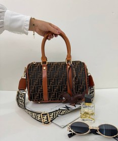 تصویر کیف صندوقی - عسلی 