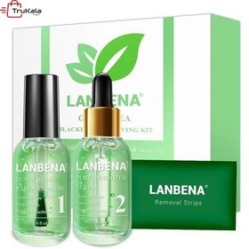 تصویر پک دو عددی درمان جوش سرسیاه چای سبز LANBENA LANBENA Green Tea Blackhead Treatment