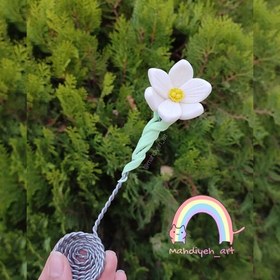 تصویر اسپند دود کن جهیزیه طرح گل نرگس دست‌ساز برند ( mahdiyeh_art ) 