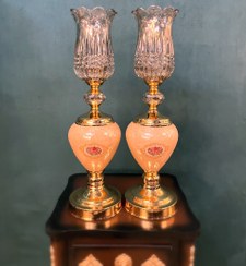 تصویر شمعدان ویانا گلدار (2 عدد) ارسال 1 تا 6 روز کاری