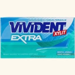 تصویر آدامس ویویدنت VIVIDENT EXTRA با طعم نعنا بسته 14 عددی 