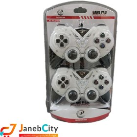 تصویر دسته بازی سیم دار XP مدل MX216 بسته 2 عددی XP wired gamepad model MX216