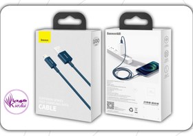 تصویر کابل لایتنینگ بیسوس مدل CALYS-A03 طول 1 متر Baseus Lightning Cable Model CALYS-A03 Length 1 Meter