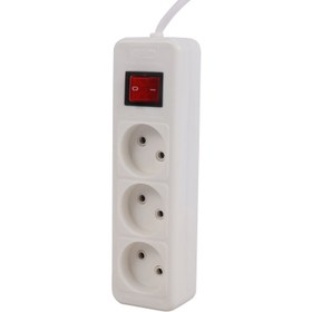 تصویر چند راهی 3 خانه برق هانی الکتریک HI-301 با کابل 2 متری Hani Electric HI-301 2m 3 Way Power Strip