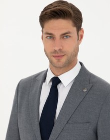 تصویر کت و شلوار مردانه پیر کاردین مدل TYB947140160406548 رنگ آبی تیره 