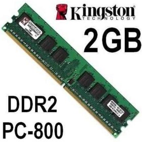 تصویر رم کامپیوتر کینگستون ظرفیت 2GBکلاس DDR2 فرکانس 800 PC Ram DDR2 2GB