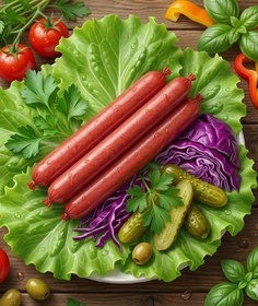 تصویر هات داگ گوشت 1000 گرم 