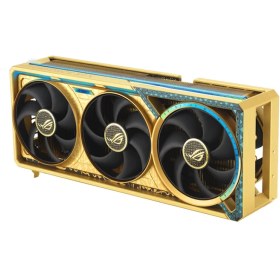 تصویر کارت گرافیک ایسوس مدل ROG Astral RTX 5090 OC Dhahab حافظه 32 گیگابایت ASUS ROG Astral GeForce RTX 5090 OC Dhahab 32GB Graphics Card