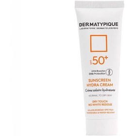 تصویر ضد آفتاب درماتيپيك برای پوست خشك بژ طبيعي SPF50حجم 50میلی لیتر 