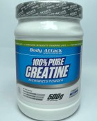 تصویر کراتین 100درصد خالص ۵۰۰ گرم بادی اتک Body Attack 100 Pure Creatine 