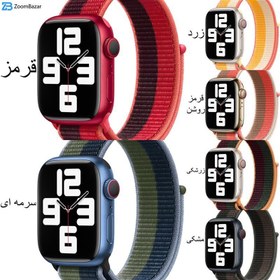 تصویر بند اپل واچ 42/44/45/49 میلی متری گرین لاین مدل Woven Nylon Green lion Woven Nylon apple watch 42/44/45/49 mm band