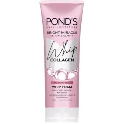 تصویر شوینده صورت کلاژن جوانساز پوندز PONDS Bright Miracle Ultimate Clarity Whip Collagen Whip Foam 100g 