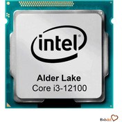 تصویر پردازنده کامپیوتر اینتل مدل Core i3-12100 Alder Lake Tray Intel Core i3-12100 Alder Lake Tray Computer Processor