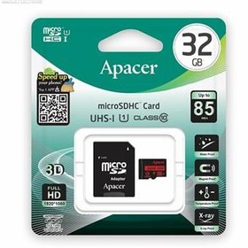 تصویر رم میکرو ۳۲ گیگ اپیسر Apacer U1 C10 45MB/s + خشاب ا Apacer U1 C10 45MB/s 32GB Memory Card With Adapter Apacer U1 C10 45MB/s 32GB Memory Card With Adapter