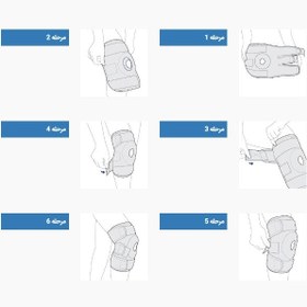 تصویر زانوبند طبی پاک سمن مدل 097 