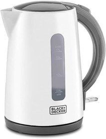 تصویر کتری برقی بلک اند دکر مدل JC70 BLACK+DECKER Cordless Kettle 1.7L Light Weight White