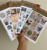 تصویر استیکر برش خورده ژورنال و اسکرپ بوک 