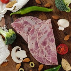 تصویر ژامبون گوشت و مرغ 95 درصد رژیمی (کتوژنیک)- 0.5 و 1 کیلویی 