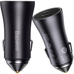 تصویر شارژر فندکی بیسوس CGJP000013 Baseus CGJP000013 40W 2 Port Car Charger