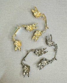 تصویر دسته سینی دو گل 