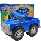 تصویر ماشین اسباب بازی نیسان آبی سایز بزرگ وکیوم 