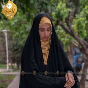 تصویر چادر جده گلدوزی طرح پیچک 