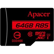 تصویر کارت حافظه‌ microSDHC اپیسر استاندارد UHS-I U1 مدل AP64G ظرفیت 64 گیگابایت ا Apacer Memory Card AP64G microSDHC UHS-I U1 - 64GB Apacer Memory Card AP64G microSDHC UHS-I U1 - 64GB
