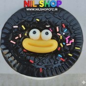 تصویر فیجت اسکویشی نرمالو طرح بیسکوییت خندان رنگ آبی 