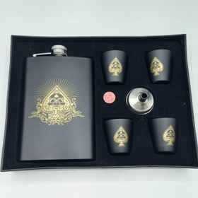 تصویر ست قمقمه جیبی ۴ شات آس پیک 270cc 