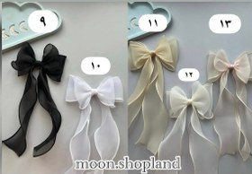 تصویر گیره انبری پاپیونی حریر - کد۳ 