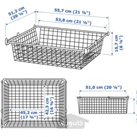 تصویر سبد سیمی با ریل بیرون کش ایکیا مدل IKEA HJÄLPA تحویل 29 روزه IKEA HJÄLPA